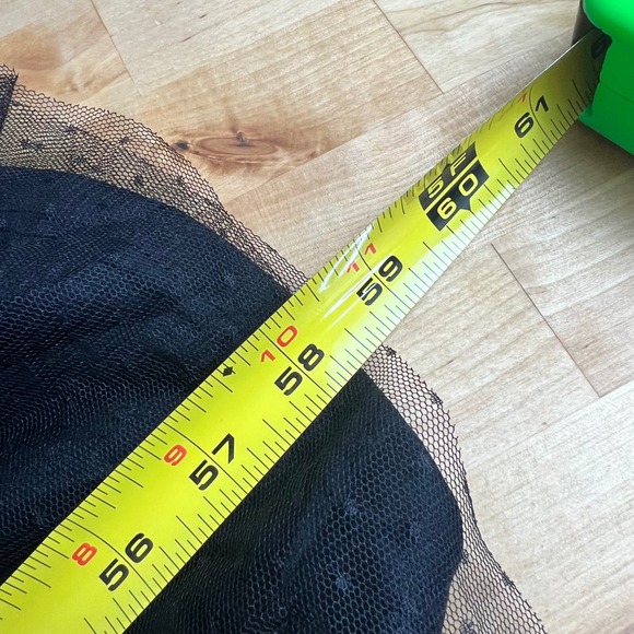 Lulus Black Swiss Dot Tiered Tulle Mesh Maxi Dress Ruffle Sweetheart Gown New L - Picture 11 of 11